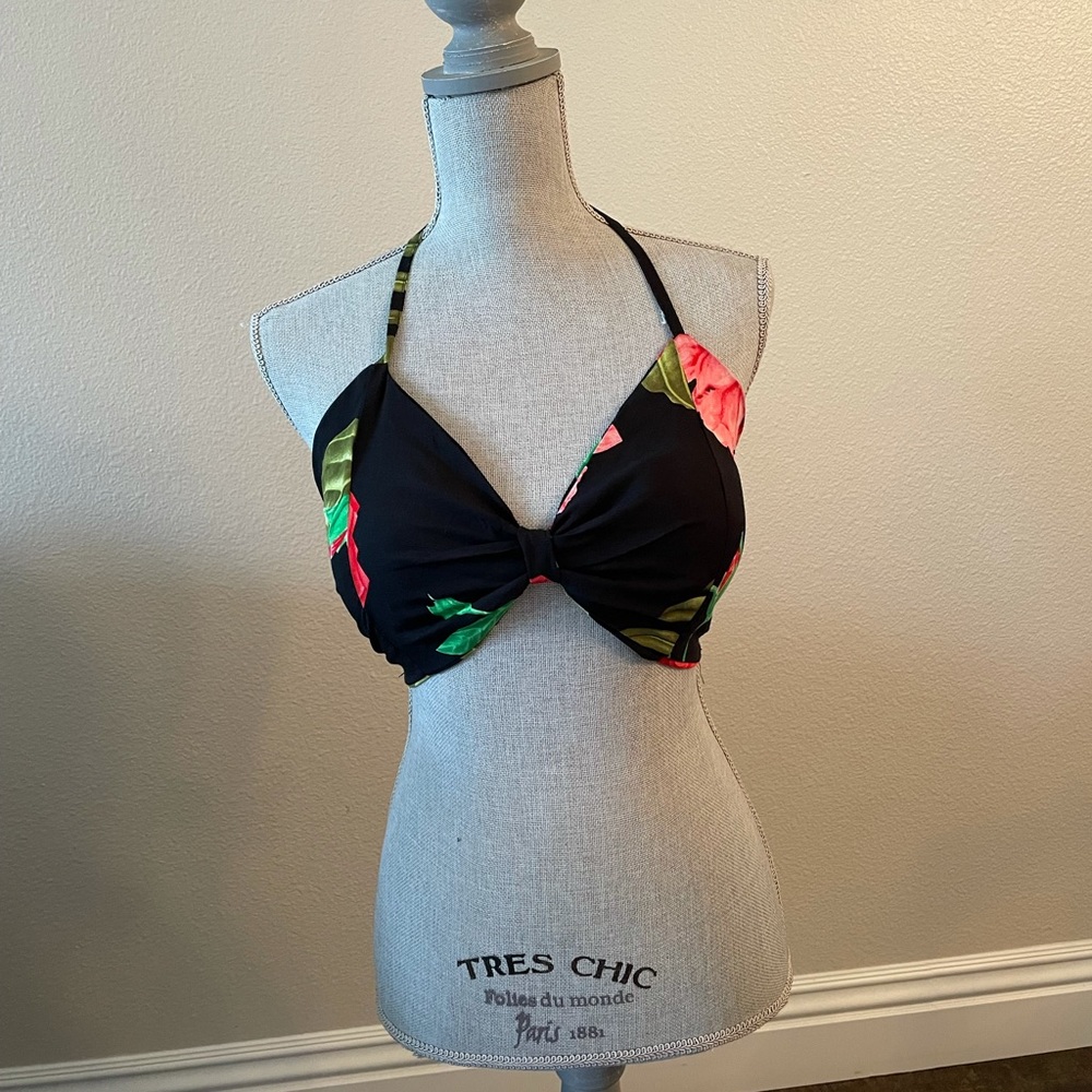 Black Floral Top